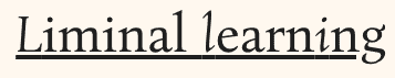 Liminal Learning